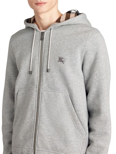 burberry grey hoodie mens|Burberry hoodie vintage.